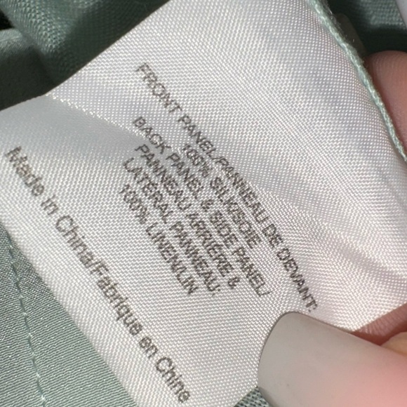 Tory Burch light blue silk linen button up blouse sz 2 - Picture 6 of 11